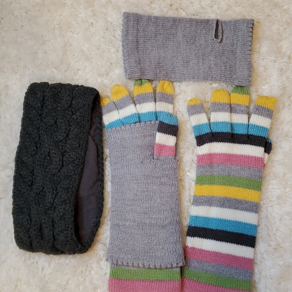 Girls headband and gloves